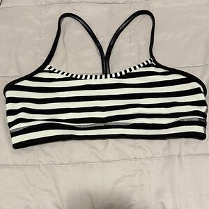 Striped Black and White Women's Bralette
